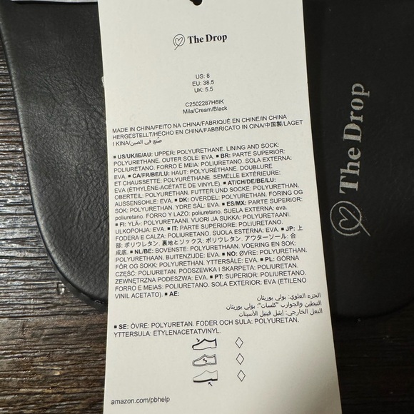 The Drop Two-Tone Designer Flat Sandals - Picture 3 of 3